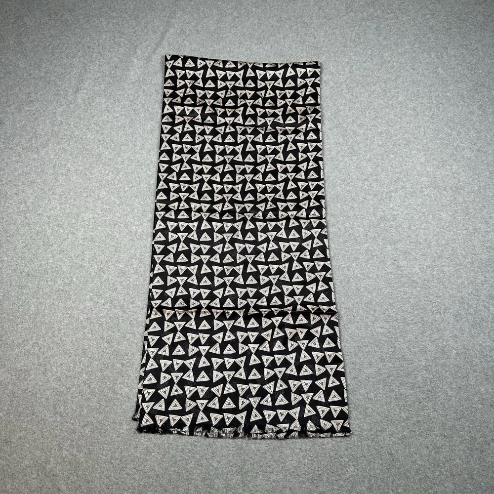 Vintage Polo Ralph Lauren Silk Tube Scarf Italy Navy‎ Geometric Print Y2K